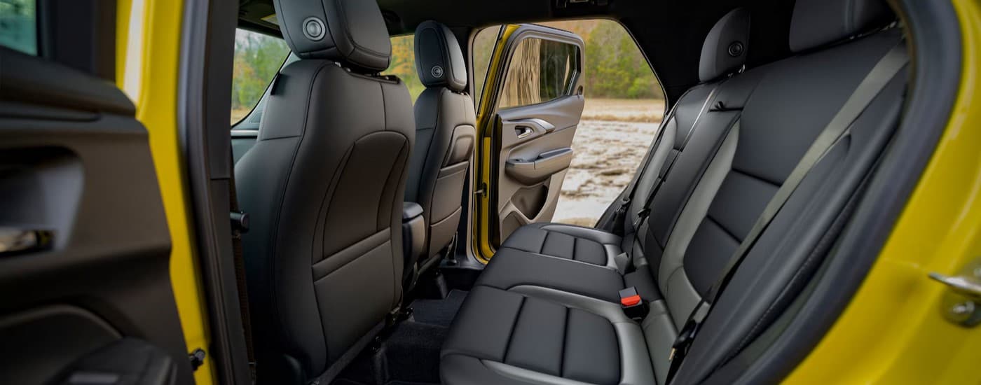 Black rear interior in a 2025 Chevy Trailblazer.