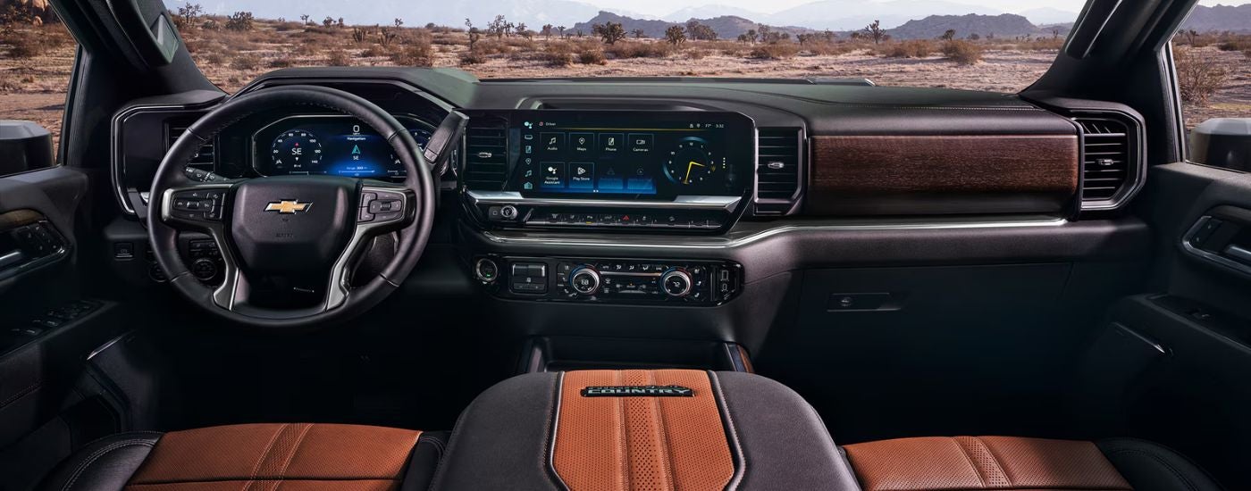 Interior view of the 2026 Chevy Silverado 2500 HD.